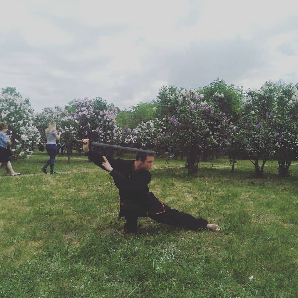 Tai chi with a sword - My, Taijiquan, Tai chi, Sword, , Martial arts, , , Longpost