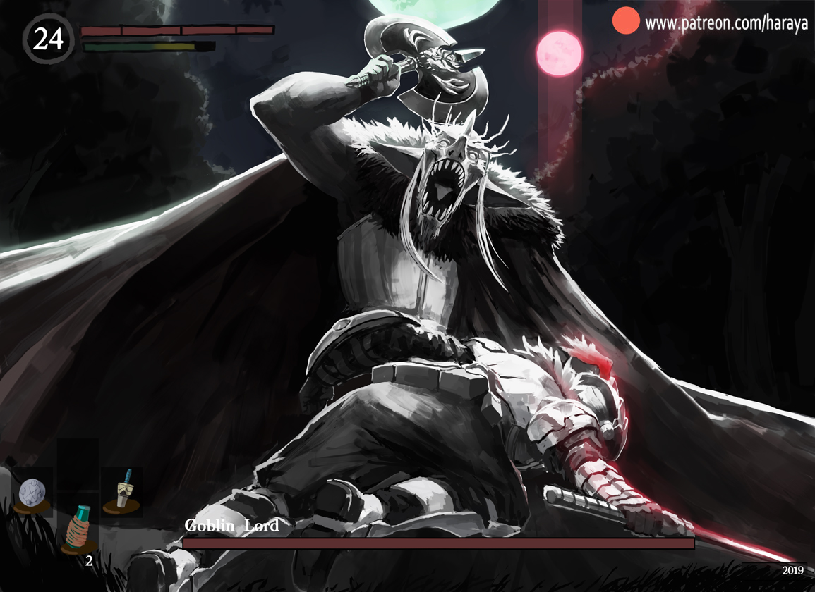 Goblin lord - Goblin slayer, Dark souls, Anime, Art, Anime art, Games, Computer games