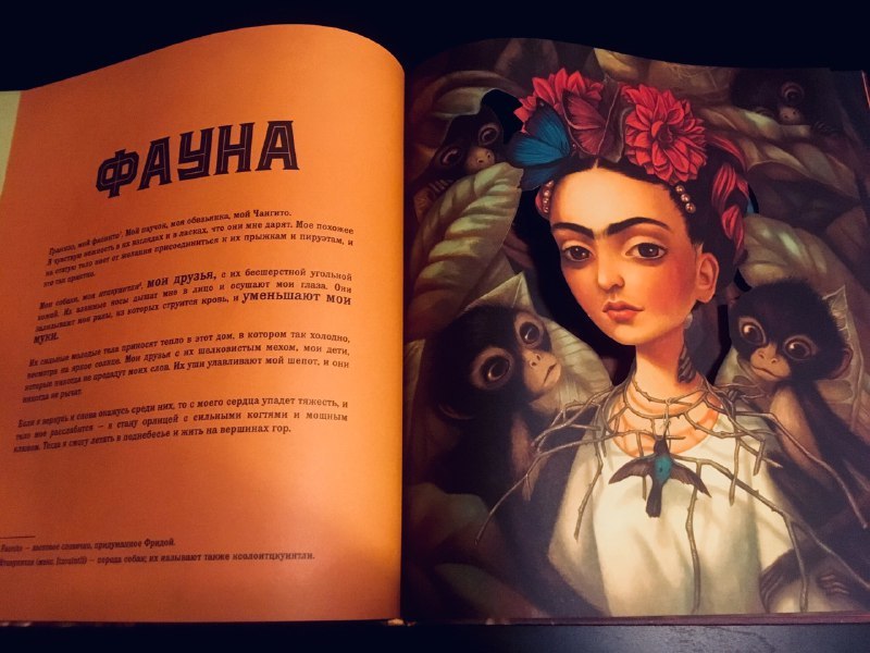 Frida is the autobiography of Frida Kahlo with illustrations by Benjamin Lacombe. Book-designer. - My, Books, Frida Kahlo, Artist, Illustrations, , Art, , Longpost