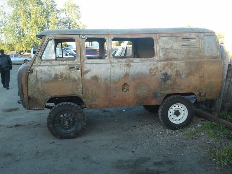 A loaf in a body kit. - My, UAZ, UAZ loaf, Tuning, Four-wheel drive, The road of life, Saint Petersburg, Longpost