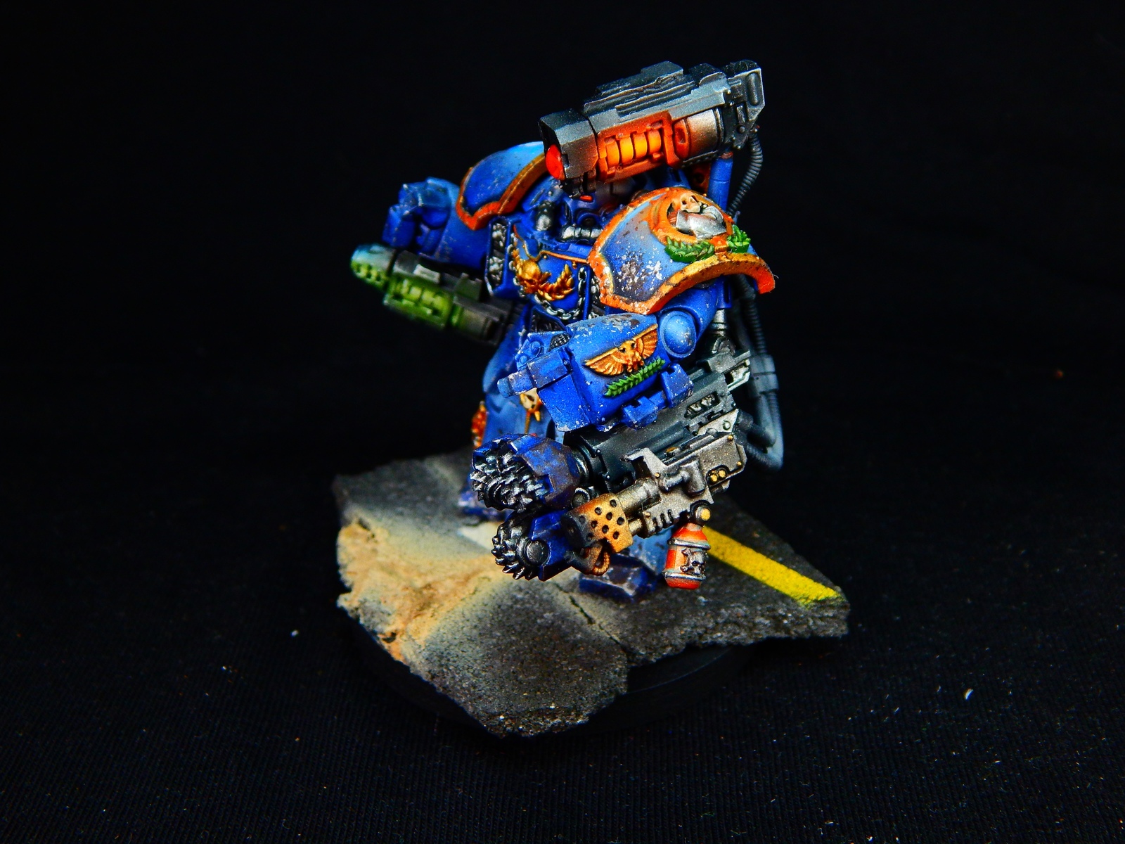 Space Marine Centurions - My, Warhammer 40k, Wh painting, Wh miniatures, Ultramarines, Miniature, Painting miniatures, Longpost