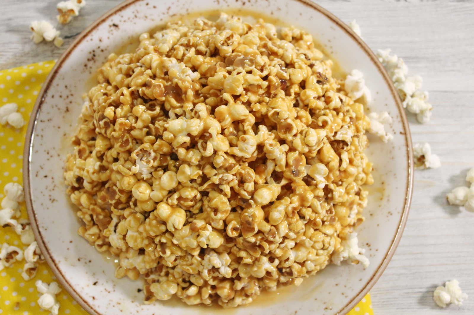 Quick no-bake popcorn anthill - My, Food, Video recipe, Popcorn, Anthill, Recipe, Video, Longpost, Cake, Dessert