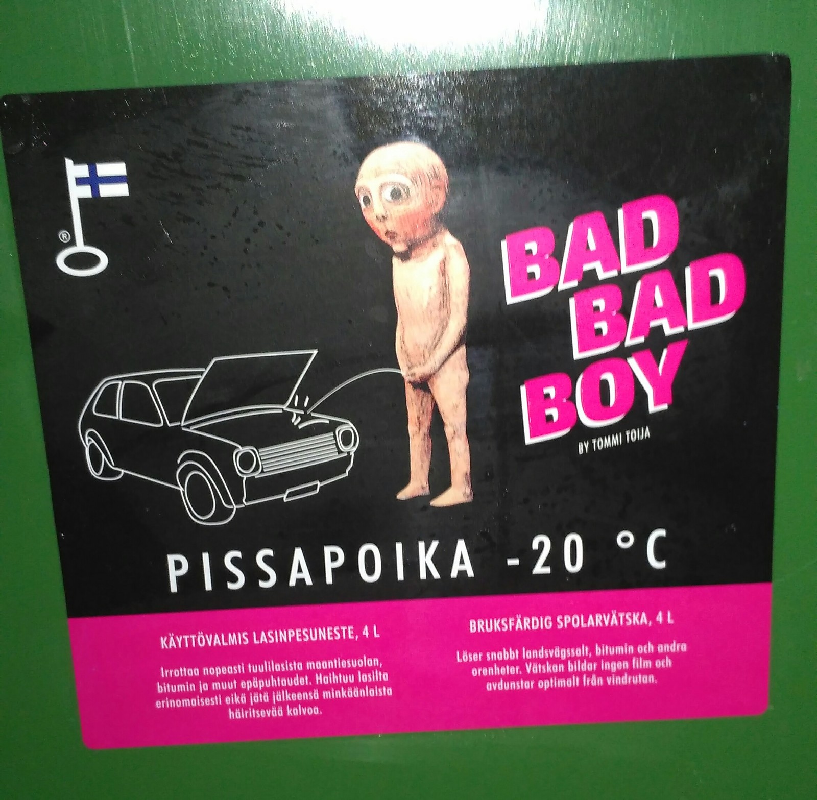 Finnish washer fluid - My, Finland, , Motorists, Auto, Bad guy, Washer