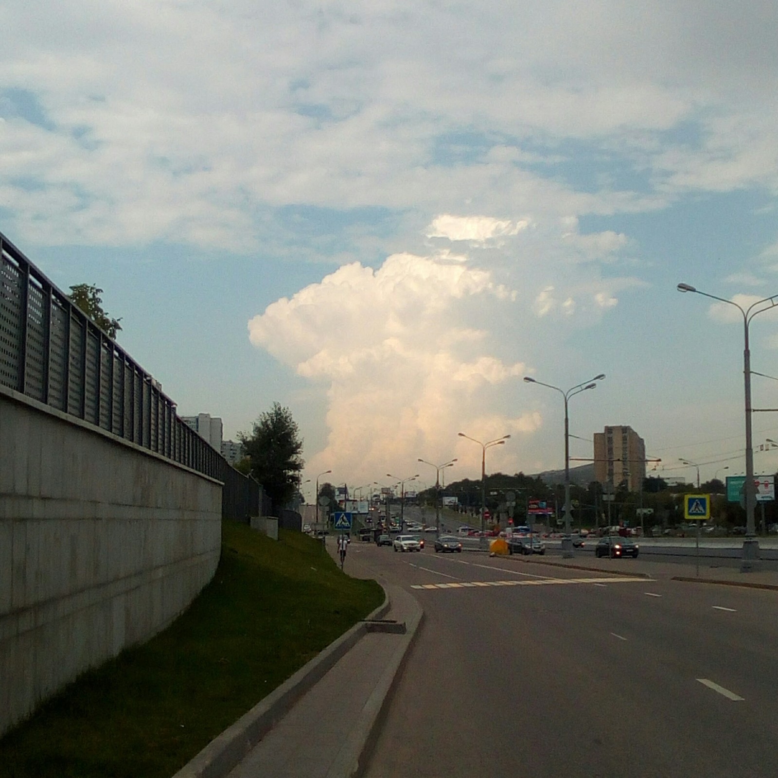 Just - My, The photo, Clouds, Town, Just, Moscow, Road