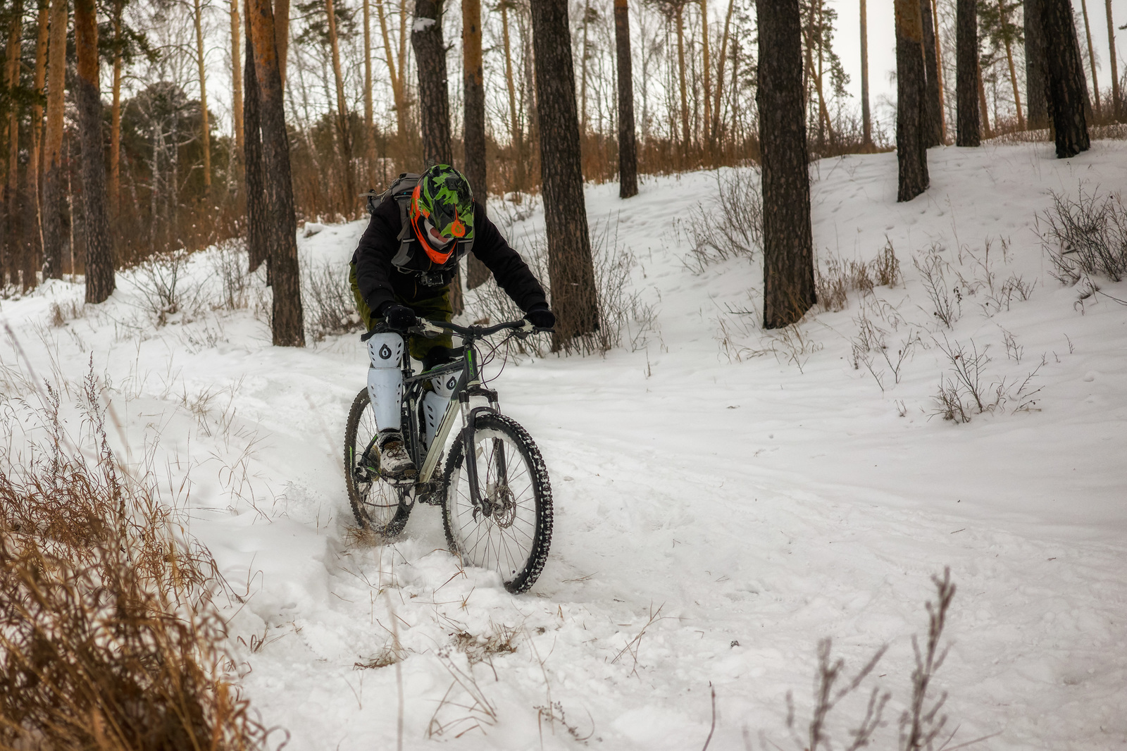 Природы нет, выкладывать не чего. Только вот свои январские покатухи) - Mtb, Велосипед, Падение, Freeride, 2019, Mountain bike, Фотография, Спорт, Длиннопост