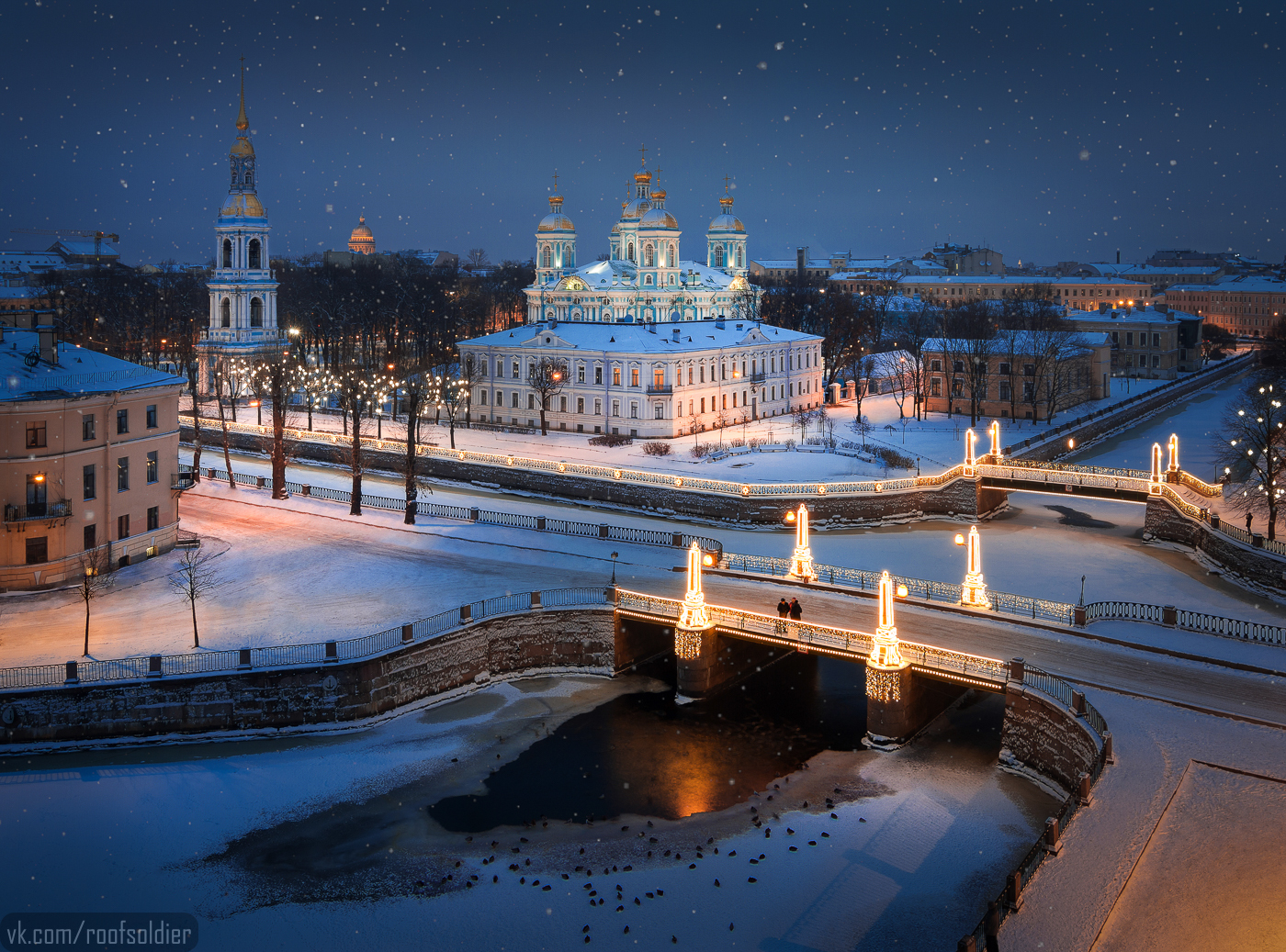 Illumination for the New Year in St. Petersburg - My, Alexey Golubev, Photographer, The photo, Saint Petersburg, New Year, Church, Winter, Town