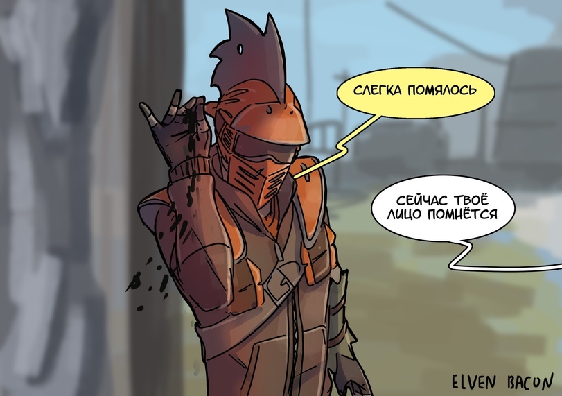 Sarcastic Butcher - Elvenbacon, Borderlands, Games, Longpost, Comics, Borderlands 2, , Brick, Baby Tina