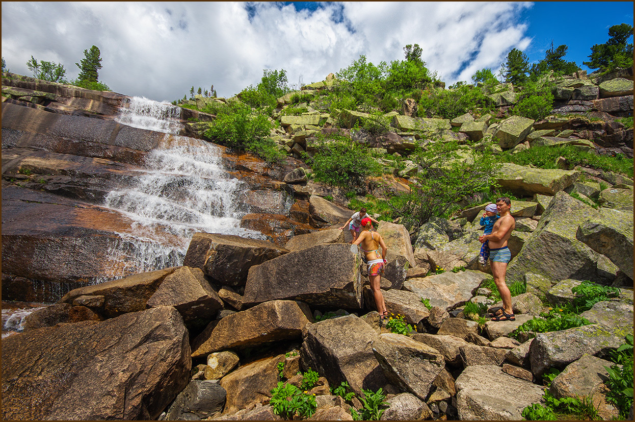 Jerboa waterfall and the road to it - My, Russia, Ergaki, Travels, Photo tour, Longpost