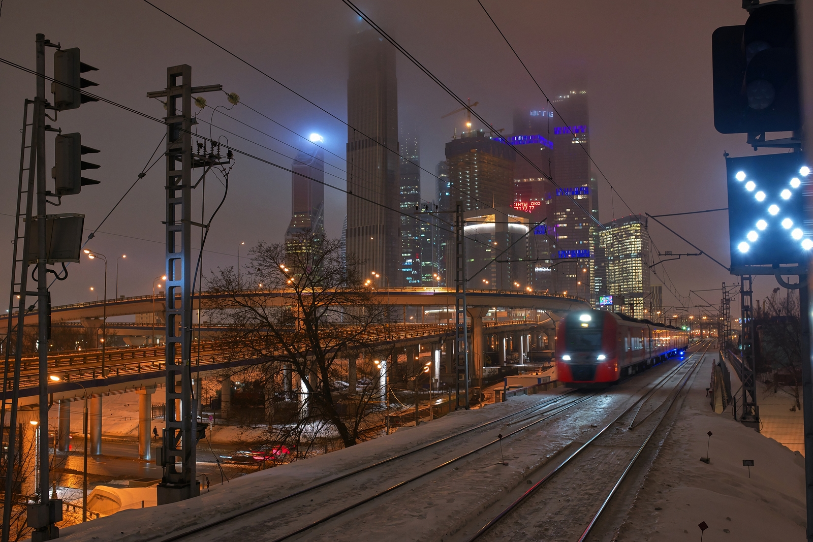 A negative result is also a result - My, The photo, Pentax, The park, Moscow City, MCC, Longpost