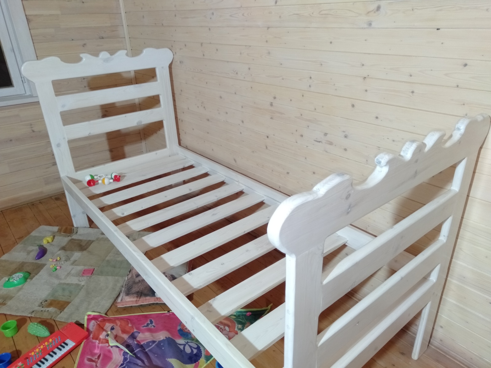 Baby crib from the remains of the construction site. - My, Children's furniture, Furniture, DIY furniture, Wood products, Carpenter