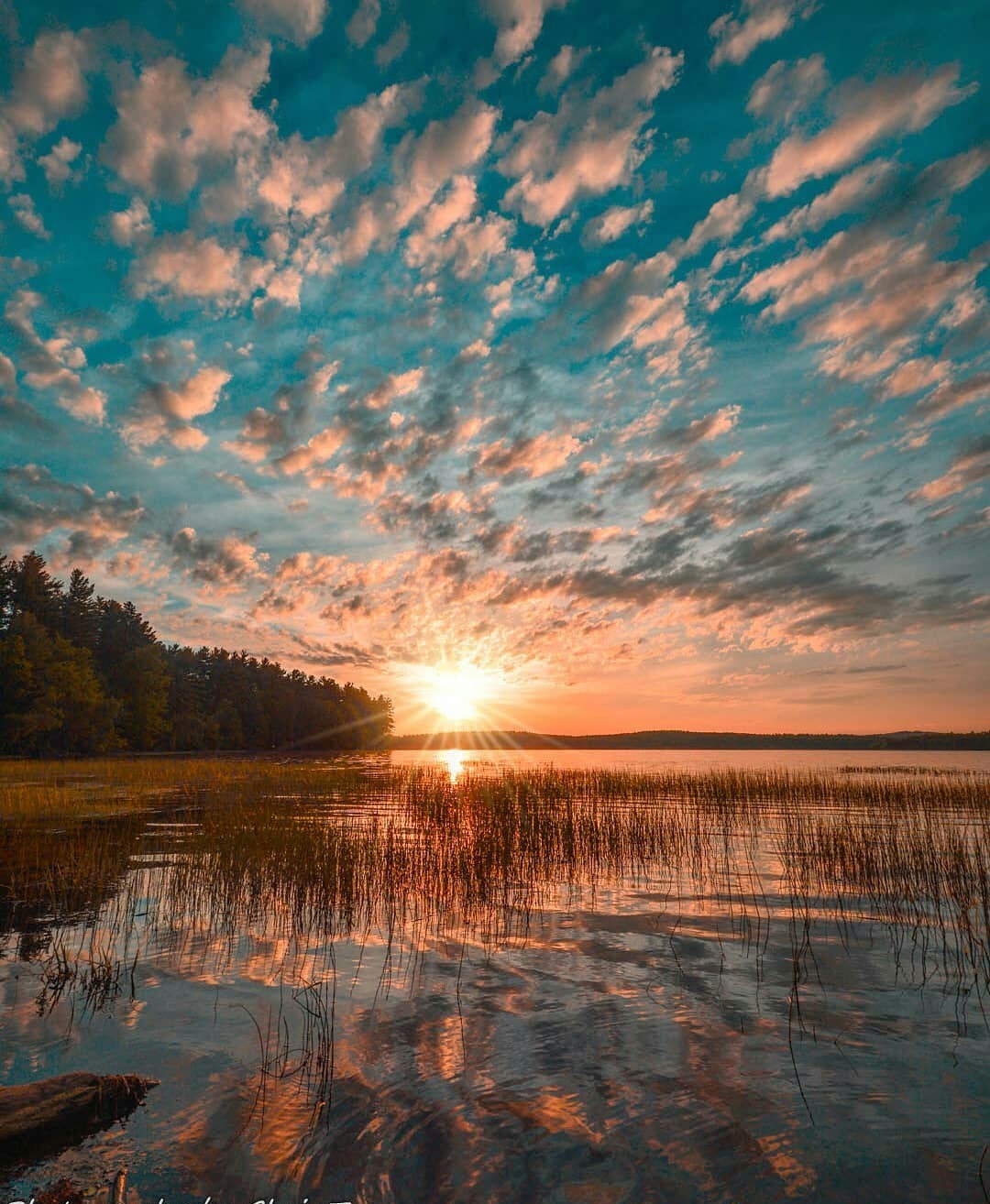 sunsets. - Sunset, Lake, The photo, beauty of nature, Longpost