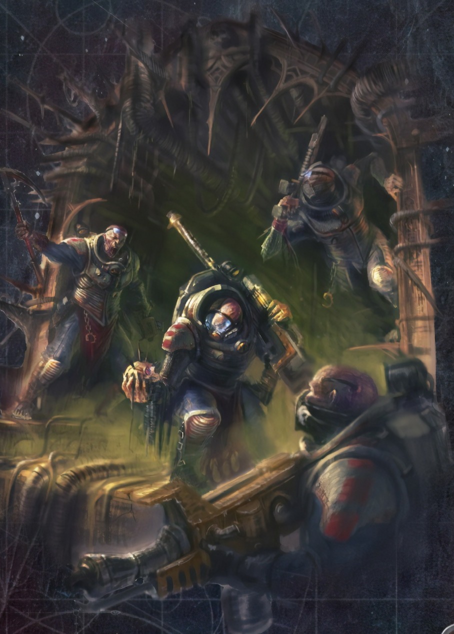 New art from the new genestealer cult codex. - Warhammer 40k, Genocult, Games Workshop, Longpost, Wh Art