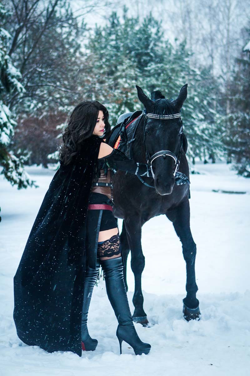 On the Skellige Islands - My, Yennefer, Witcher, The Witcher 3: Wild Hunt, Cosplay, Games, Winter time, Longpost, Summer and winter time