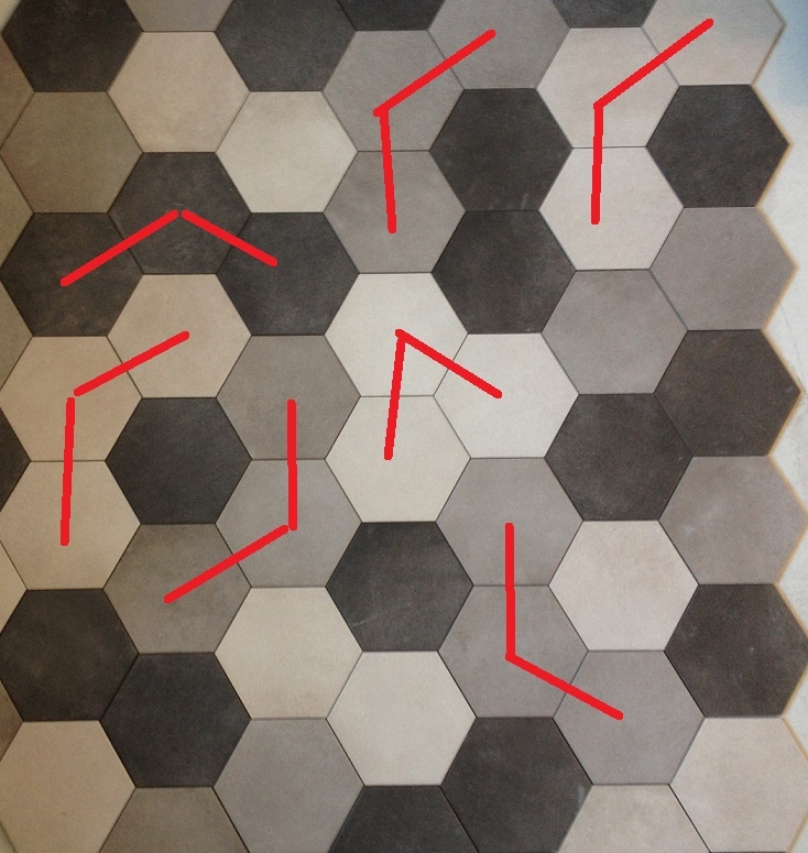 Hexagon in the hallway. My experience and advice - My, Repair, Tile, , Longpost