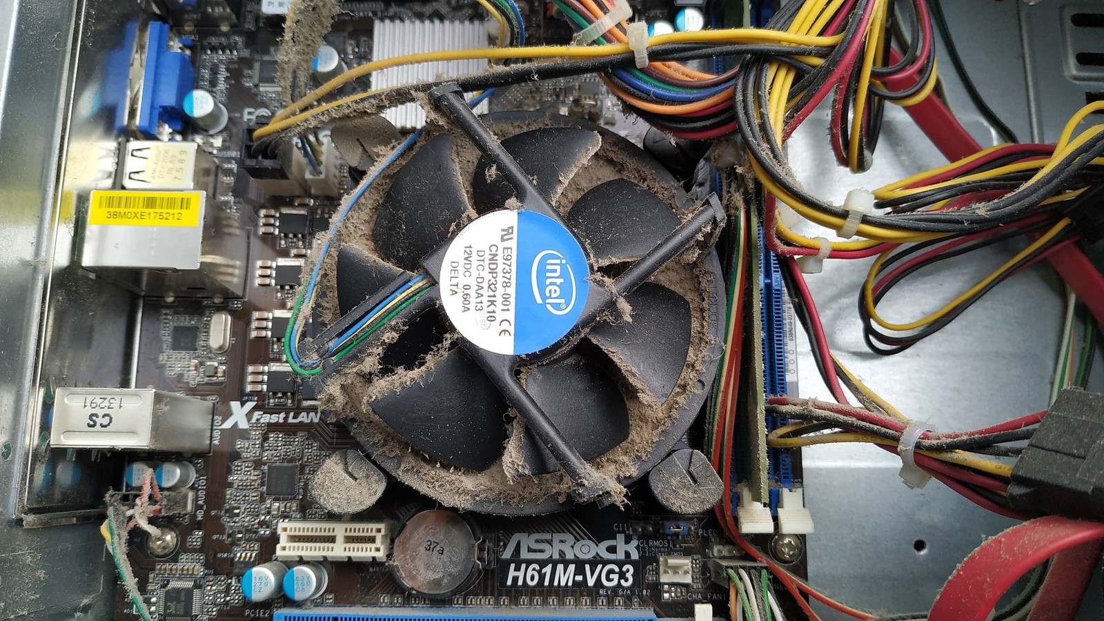 My computer is a bit tired... - My, Cleaning, Cooling system