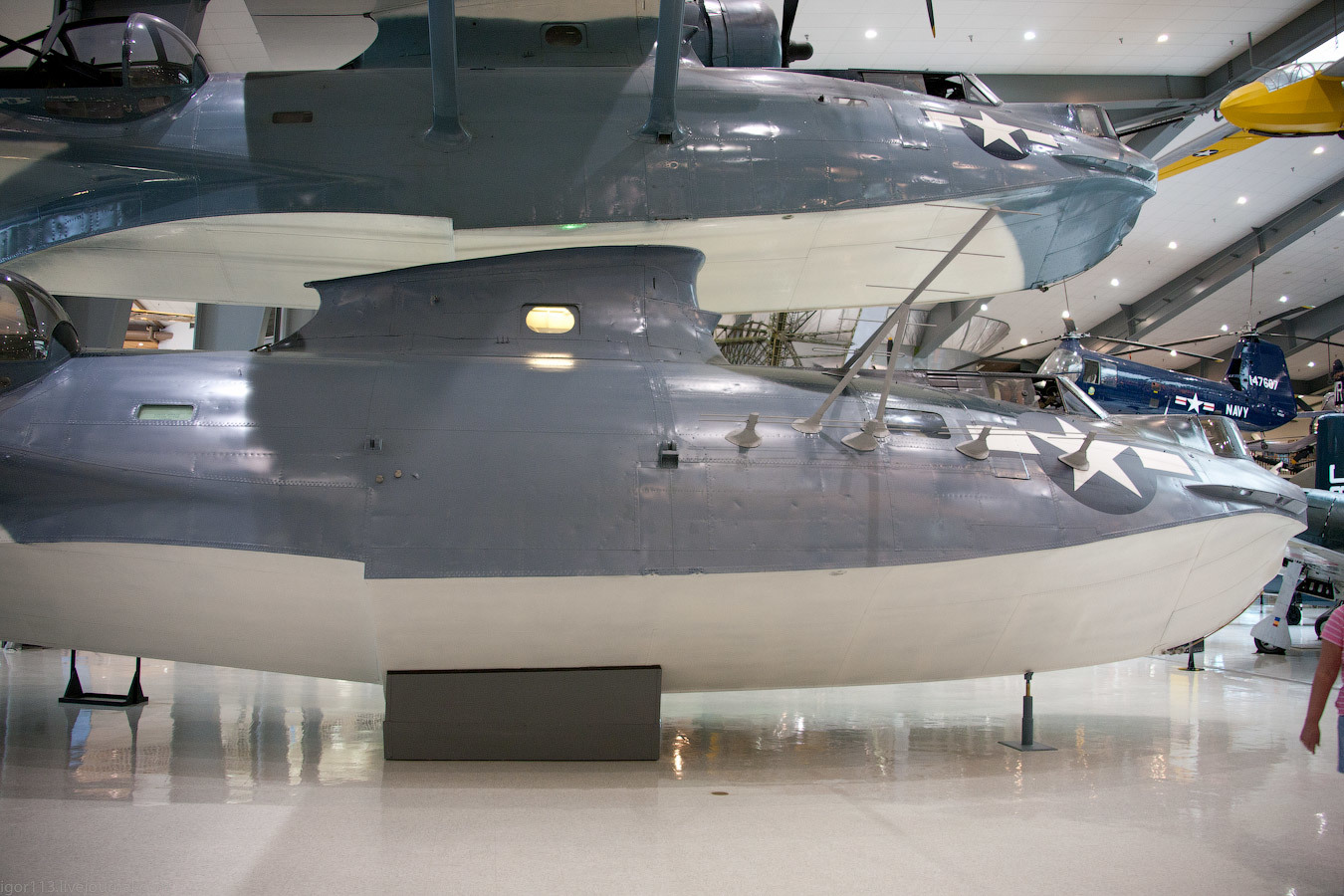 National Naval Aviation Museum, Pensacola :PBY Catalina   на изнанку. - Самолет, Гидросамолет, Длиннопост, Авиация