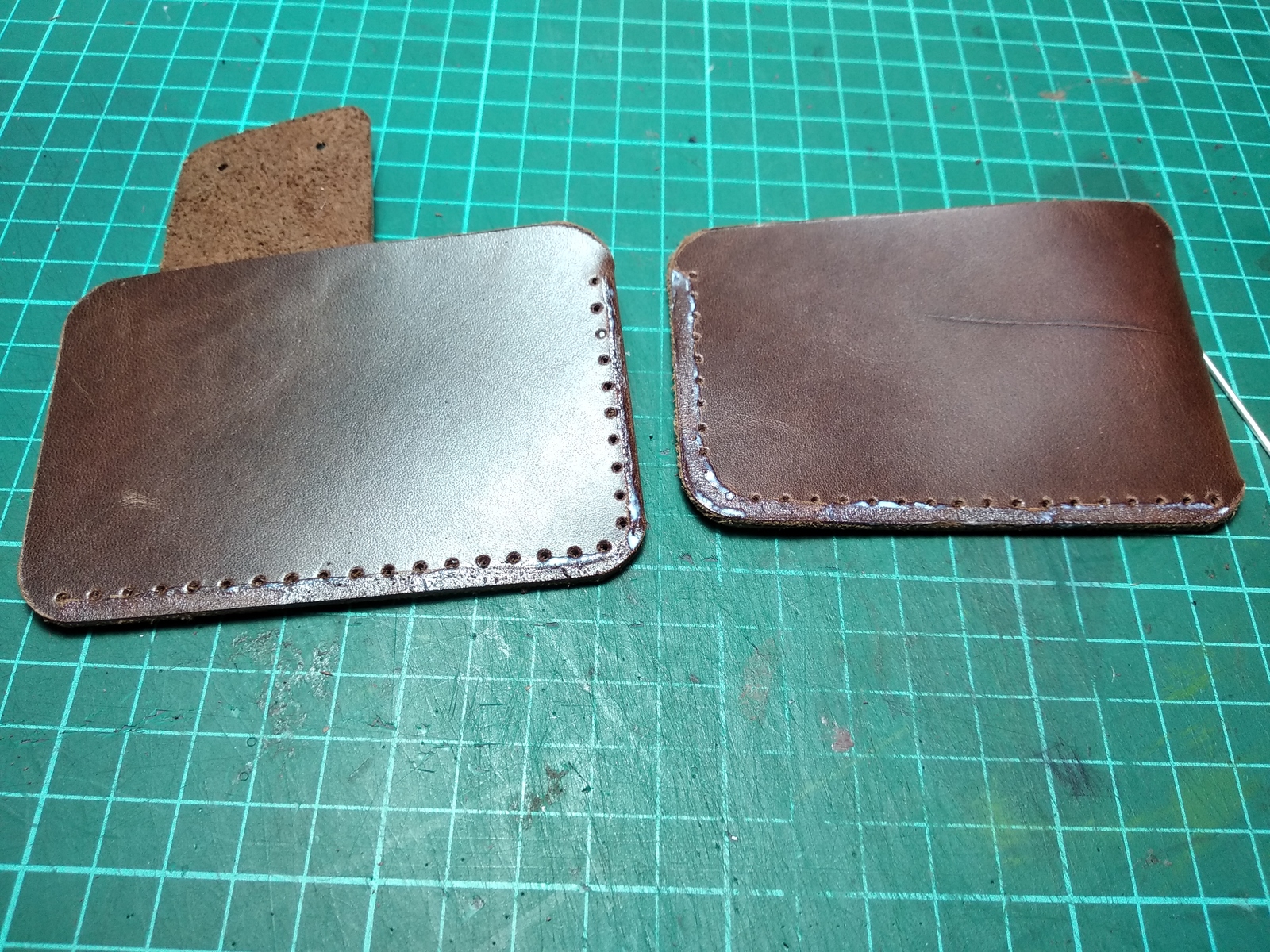 DIY cardholder - My, , Master Class, With your own hands, Leather products, Pattern, Longpost, Cardholder