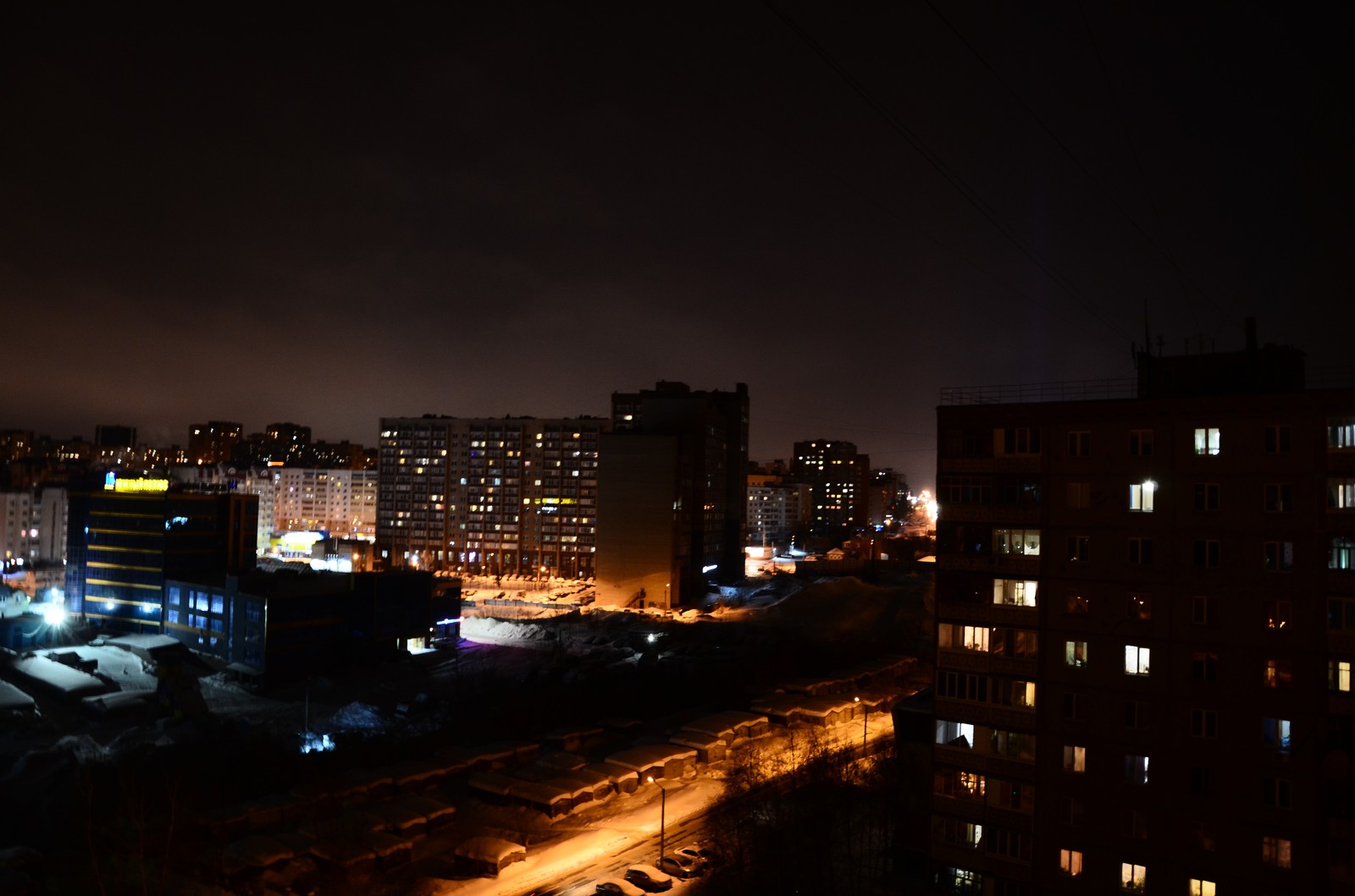 Lights of Ufa - My, The photo, Night, Light, Longpost