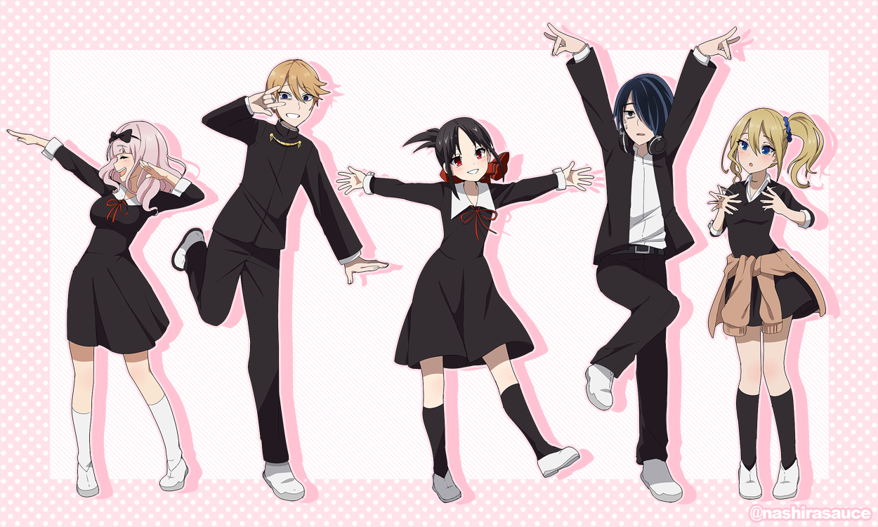 Let's dance! - Anime, Anime art, Kaguya-Sama wa Kokurasetai, Fujiwara chika, Shinomiya kaguya