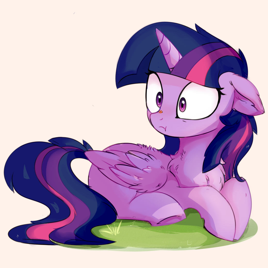 An Unexpected Visitor - My Little Pony, Twilight sparkle, Божья коровка, Aureai, PonyArt