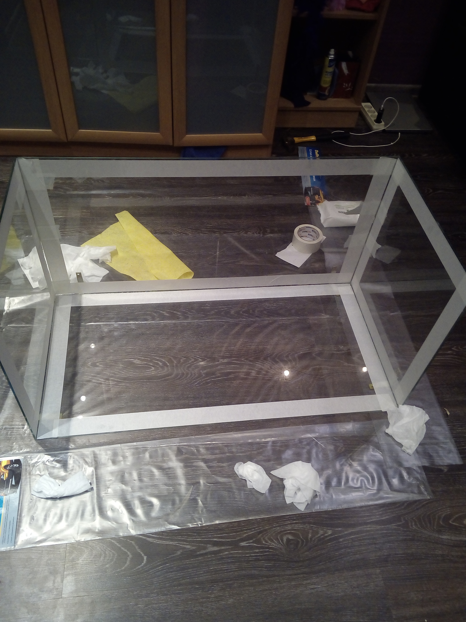 The first stage of making a terrarium) - My, Straight arms, , Terrarium, DIY terrarium, Terrarium fabrication, Hobby, Terrariumistics