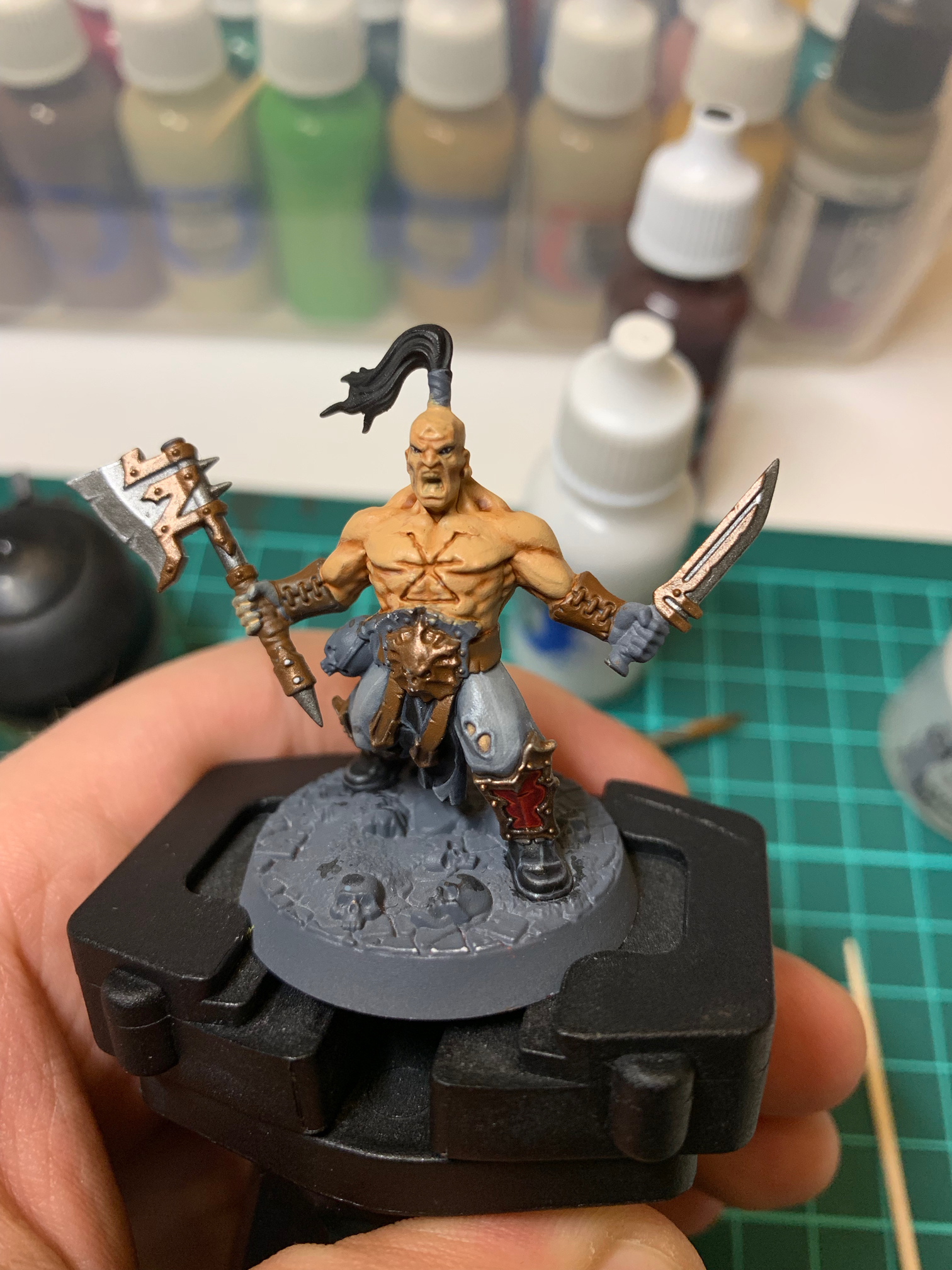 Guide for painting miniatures. How do I color fair skin? - My, Wh painting, Wh miniatures, Warhammer 40k, Warhammer: age of sigmar, Warhammer, Hyde, Hobby, Paint, Longpost