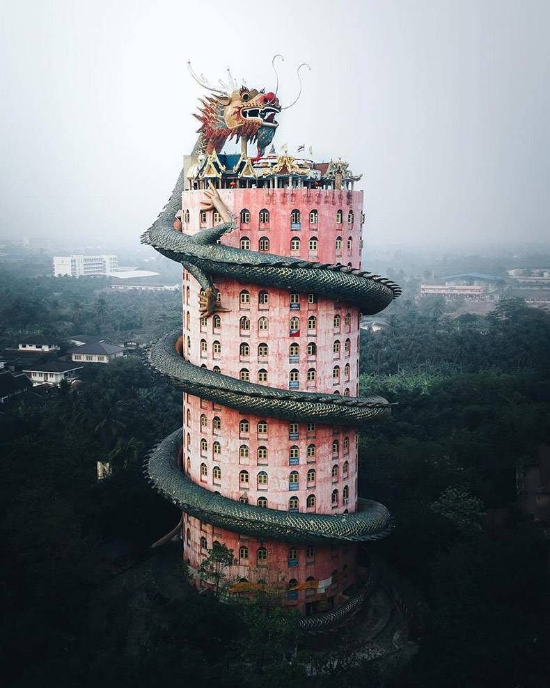 Wat Samphran Temple - The Dragon, Temple, Thailand