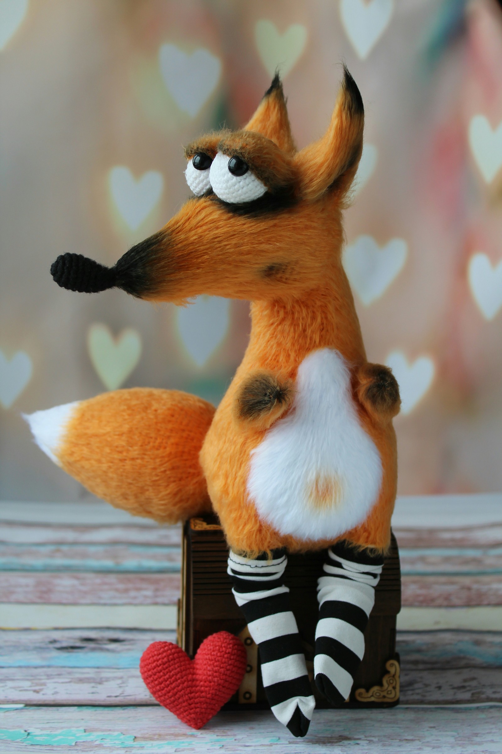 Fox Alice - My, Knitting, Amigurumi, Needlework without process, Knitted toys, Longpost, Fox