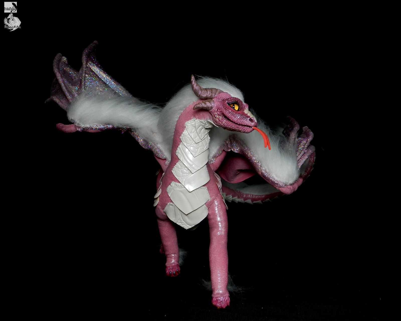 handmade dragon sakura - My, Handmade, Needlework, Collab, Doll, Dragonita, Fridaflame, The Dragon, Longpost