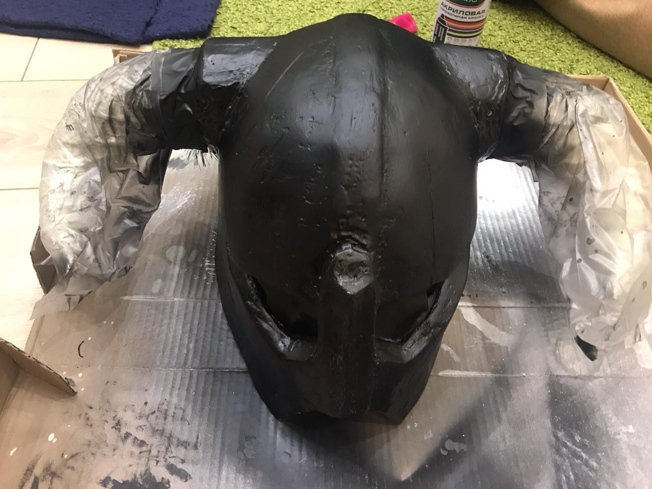 DIY Dovakin's helmet - My, Skyrim, Longpost, With your own hands, Papercraft