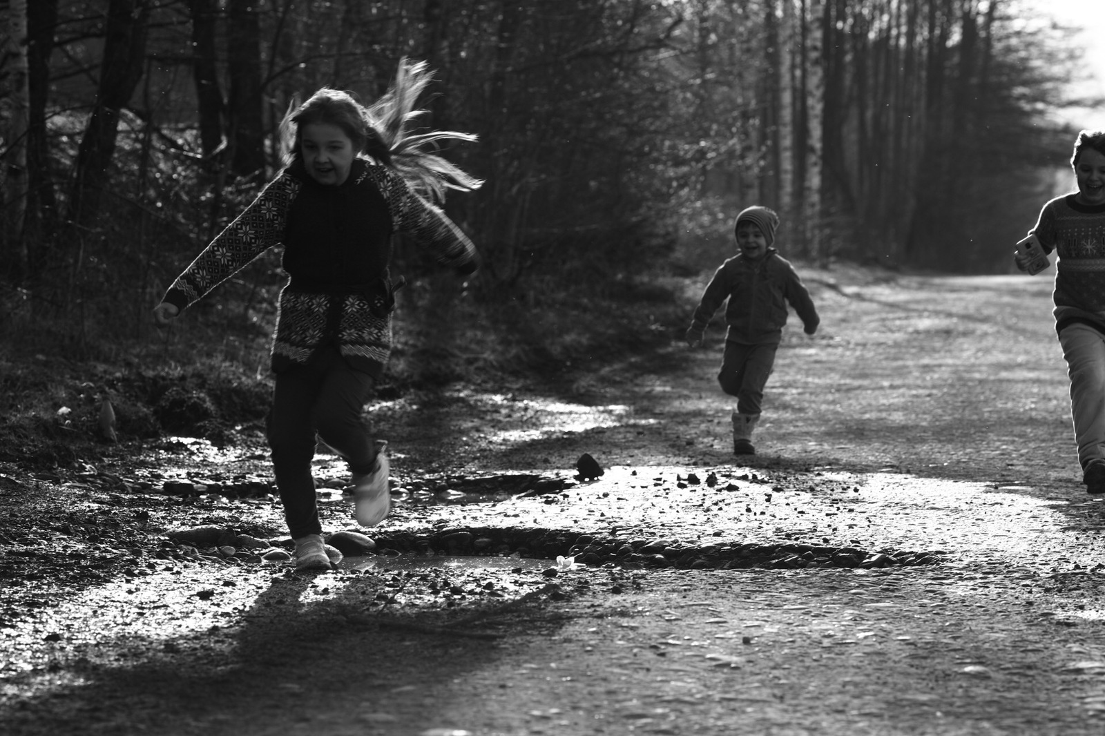 Without Internet - My, Village, Children, Black and white photo, Longpost