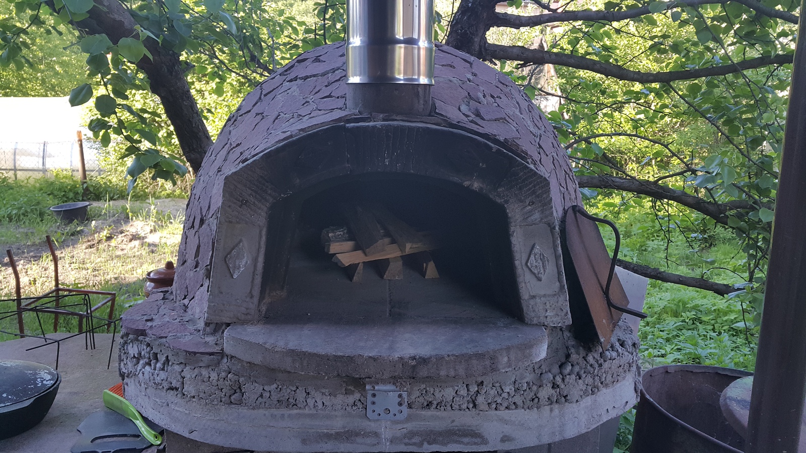 Pompeian oven. Bread - My, Pompeii Furnace, Food, Bread, Baton, With your own hands, Video, Longpost