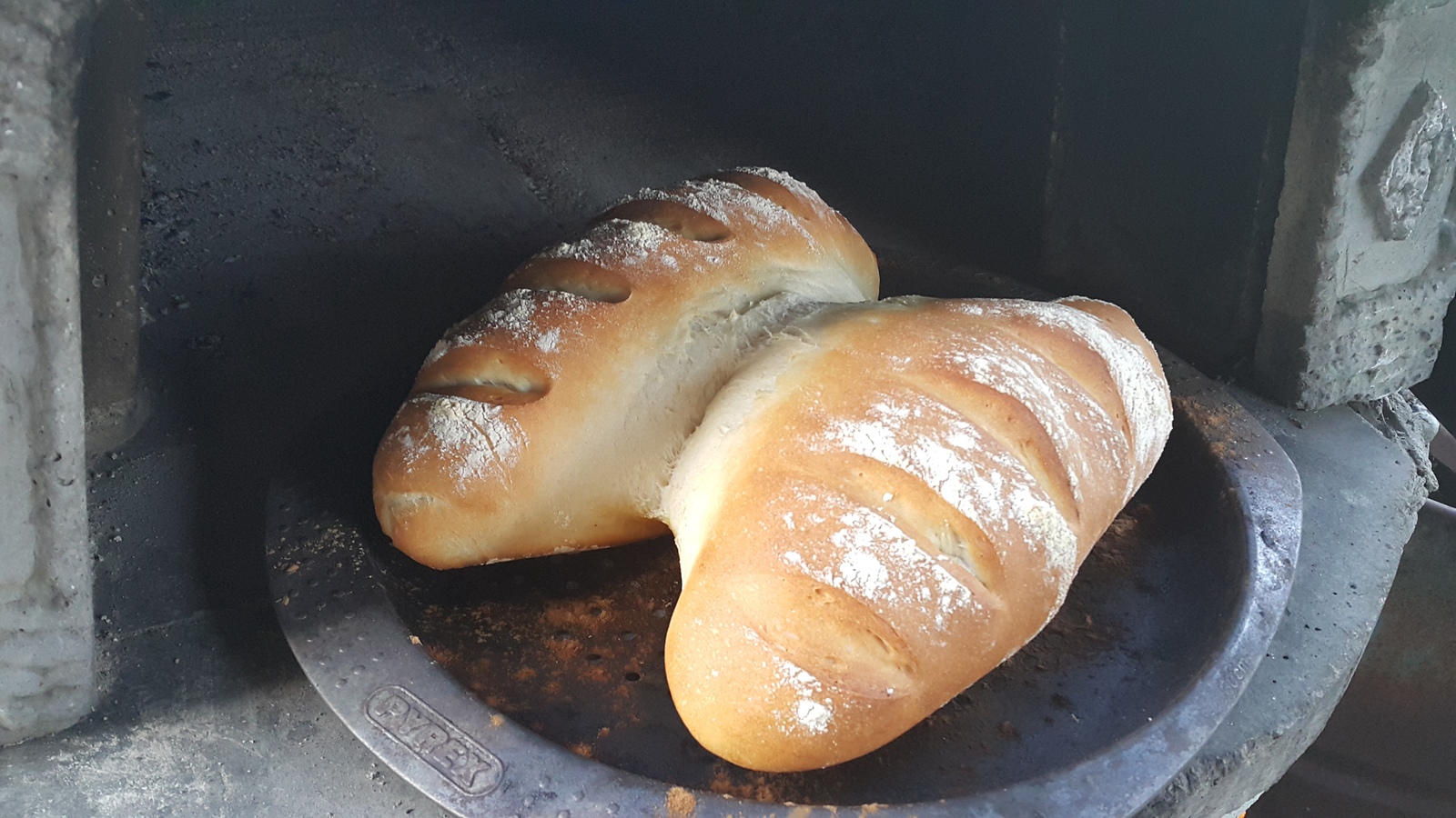 Pompeian oven. Bread - My, Pompeii Furnace, Food, Bread, Baton, With your own hands, Video, Longpost