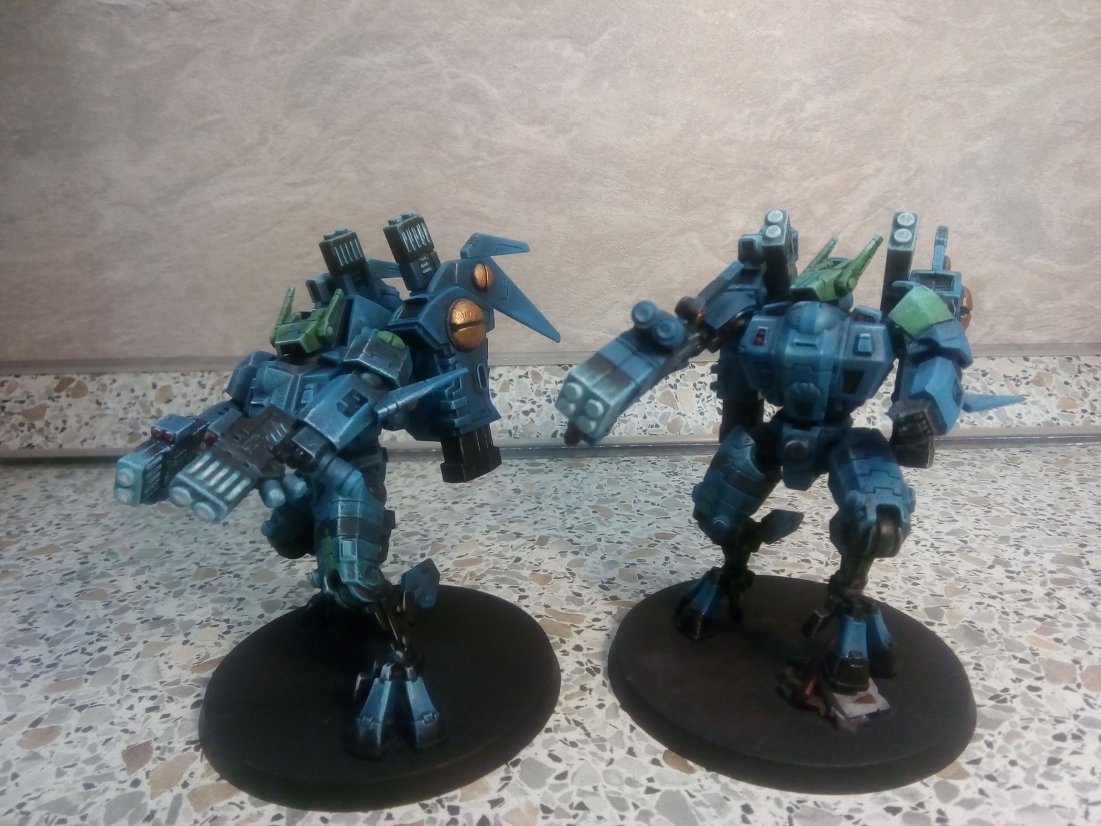 Tau Battlesuits - реализованные идеи - Моё, Warhammer 40k, Tau, ОБЧР, Mech, Wh miniatures, Wh Other, Конверсия, Длиннопост, Меха