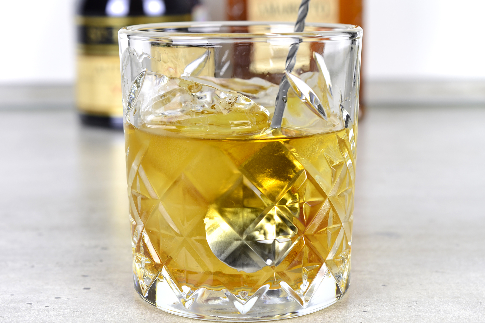 Short cocktail French connection - My, Alcohol, Cocktail, , Bar, Recipe, Longpost, Brandy, Amaretto