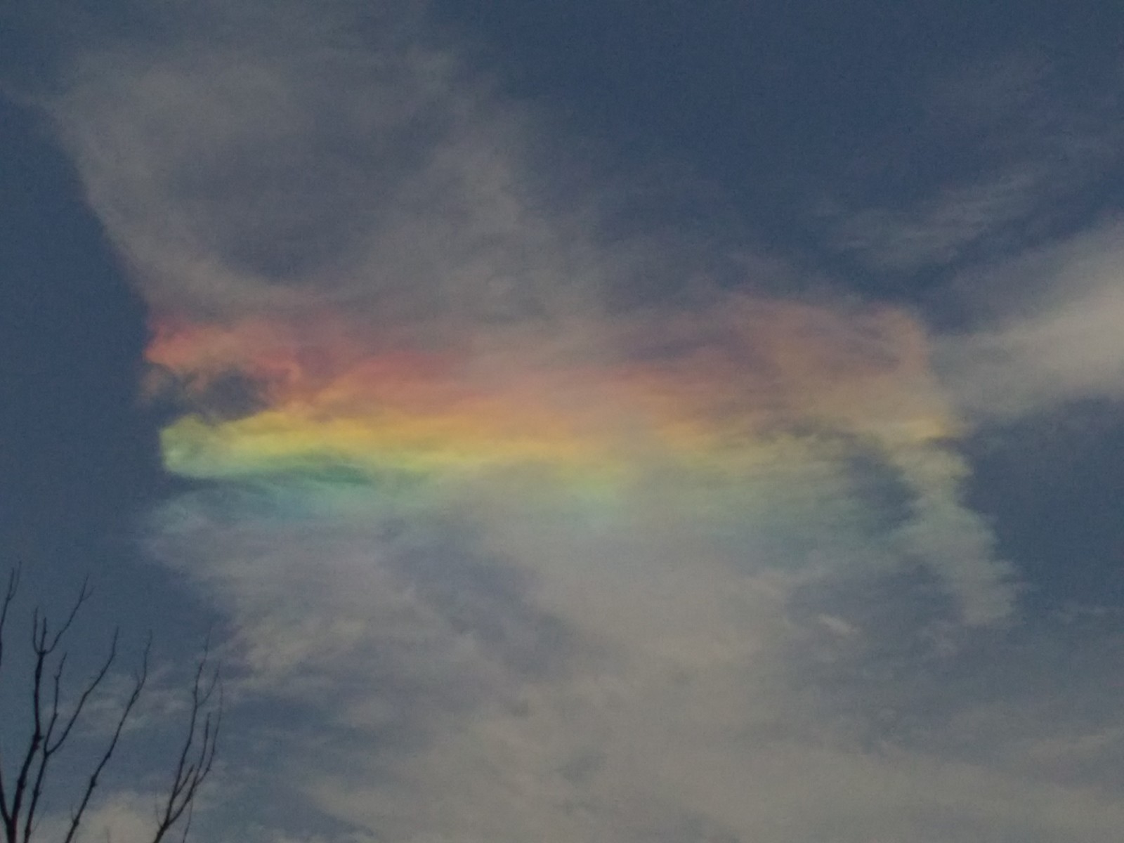 Rainbow clouds - My, Clouds, Atmospheric phenomenon, beauty of nature, Longpost