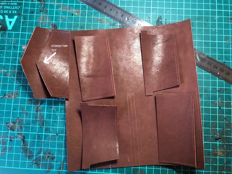 Simple leather wallet - My, Leather wallet, Wallet, Leather products, Wallet, Natural leather, Longpost