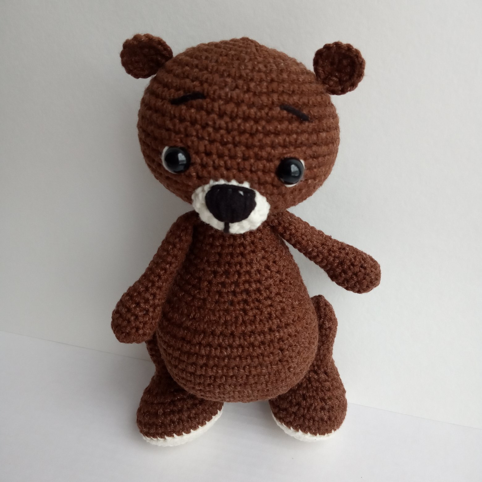 Mishutka - My, Crochet, Knitted toys, The Bears, , , Needlework without process, Longpost