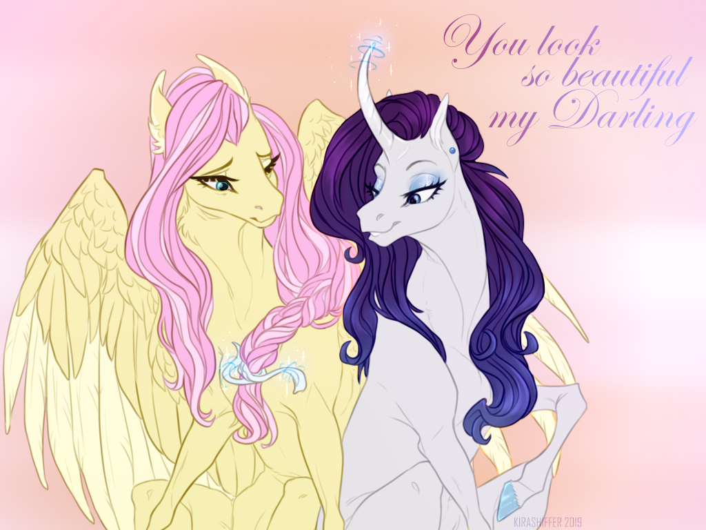 - You are so beautiful, dear. - My, My little pony, Fluttershy, Rarity, MLP Lesbian, Shipping