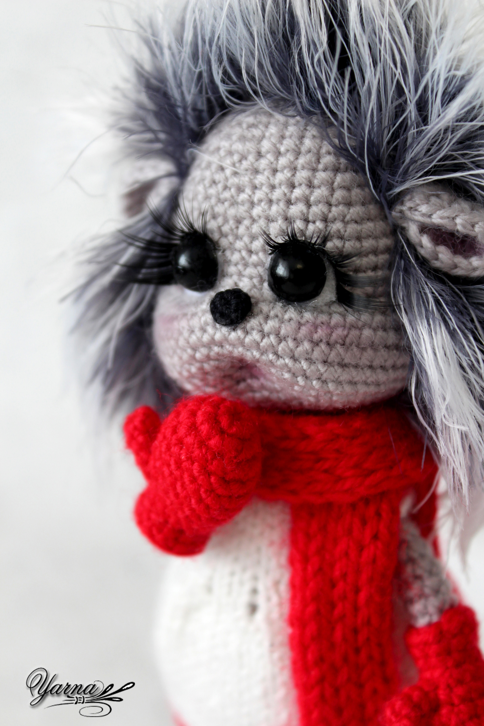 Hedgehog - knitted toy - My, Knitting, Amigurumi, Needlework with process, Knitted toys, Hobby, Longpost, Hedgehog, Yarna