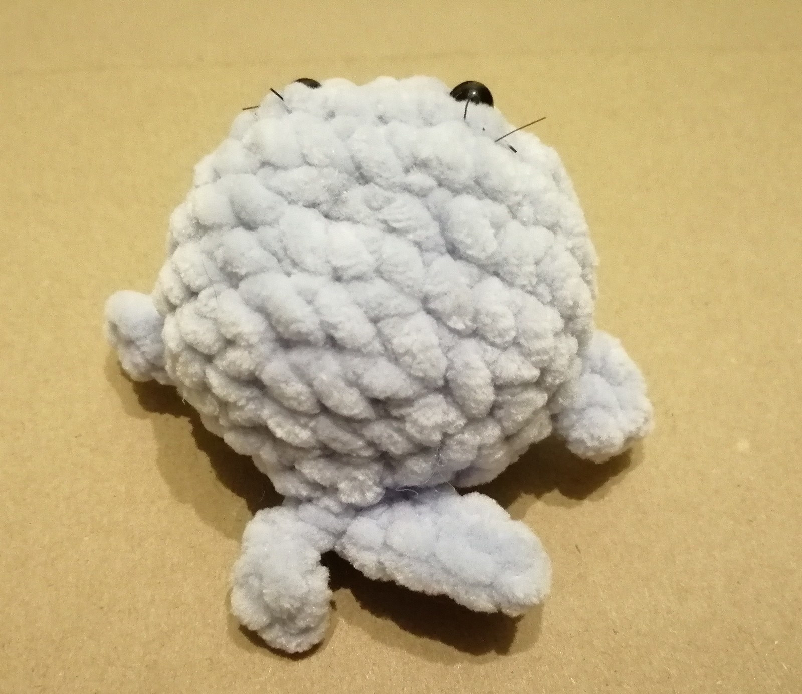 This is me doing: a small whale or a foolish fish - My, Crochet, What am I?, Longpost