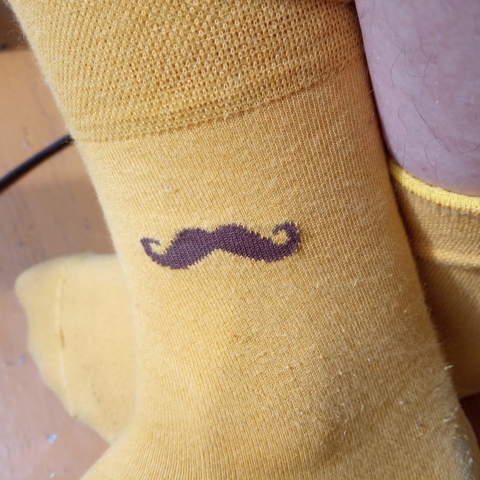 Mustache is always a pass in panties - My, Усы, Socks