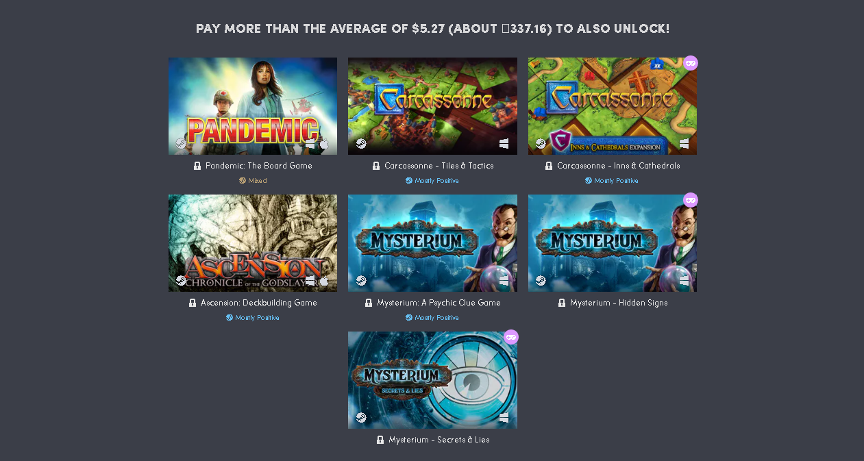 HUMBLE MORE BOARD GAMES BUNDLE - Humble bundle, Steam, Not a freebie, Longpost