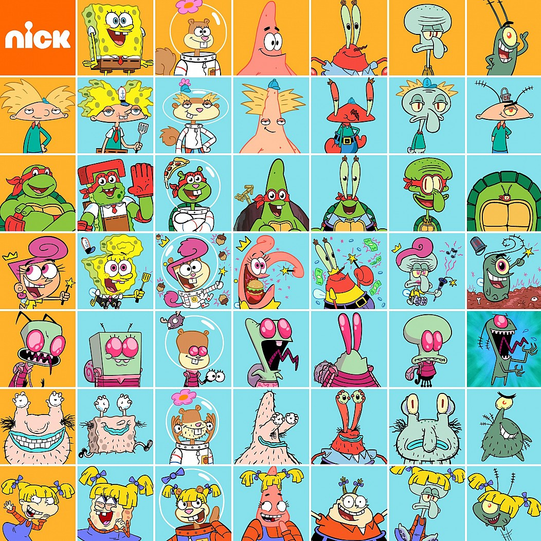Generator of new cartoon characters - SpongeBob, Cartoons, Animated series, Characters (edit), table, Fusion, Images, Nickelodeon