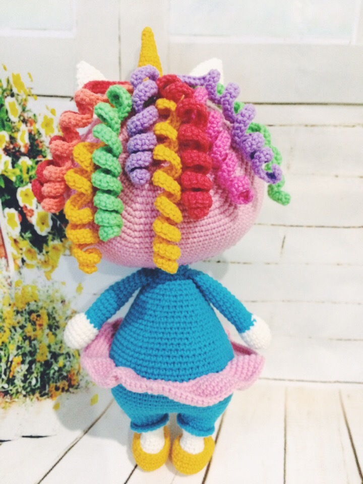 Bonnie Unicorn - My, Crochet, Unicorn, Needlework without process, Hobby, Longpost