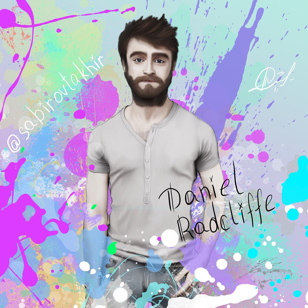 Dan in Dream Art style - My, Harry Potter, Daniel Radcliffe, Art, Dreamart, Dream Art, 