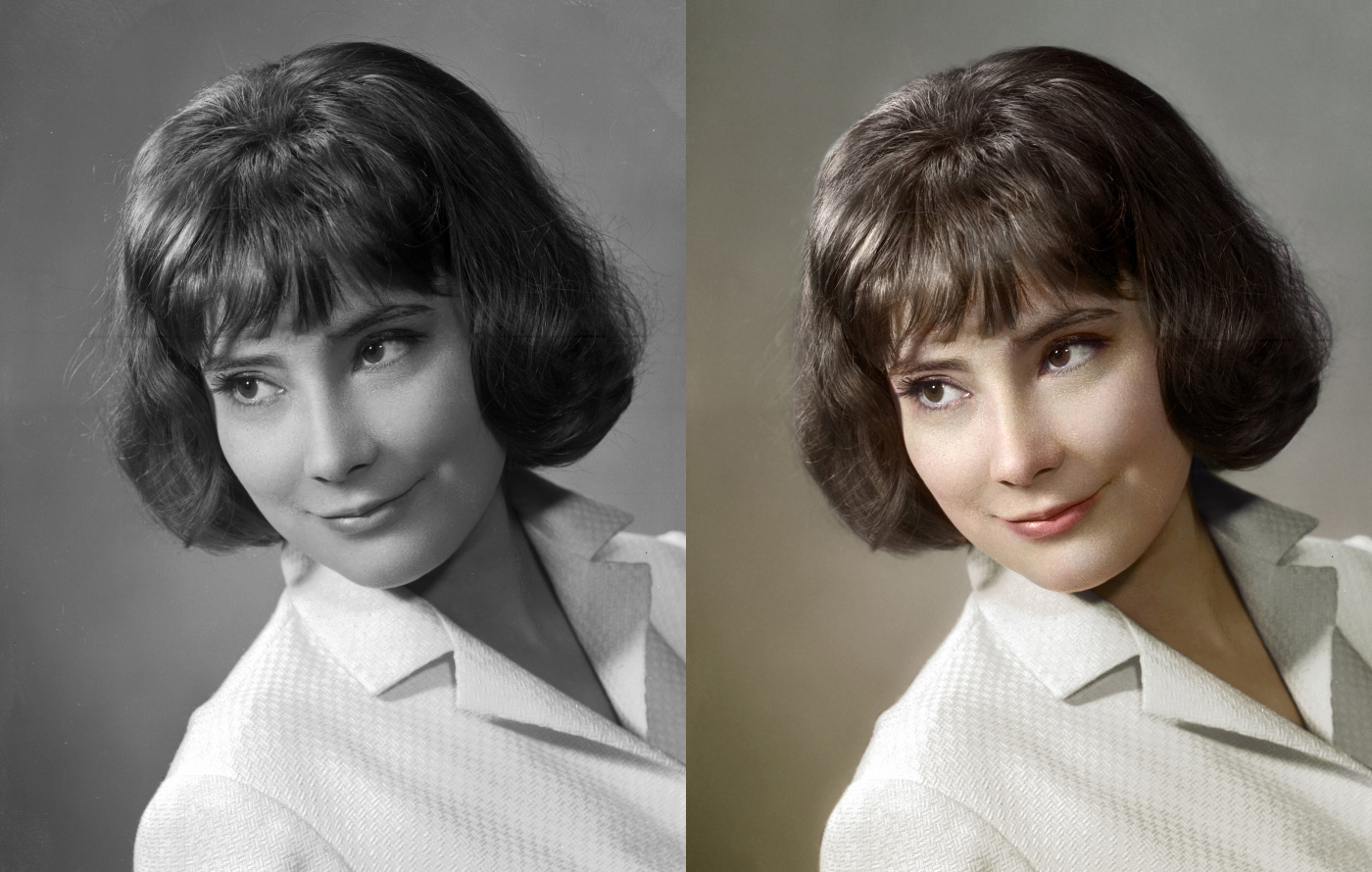 My coloration - My, Colorization, Tatyana Samoilova, Soviet cinema, Actors and actresses, the USSR