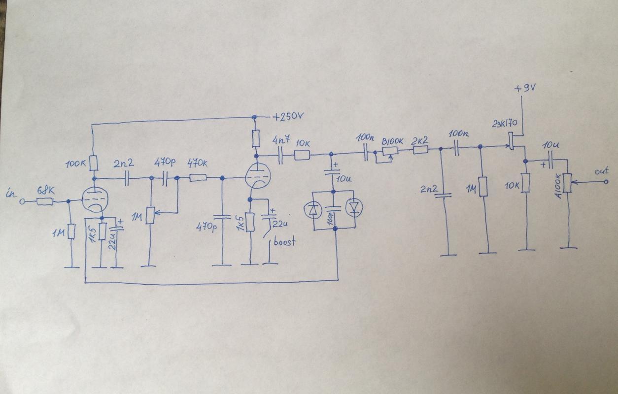 Small but vicious tube overdrive - My, , With your own hands, Longpost