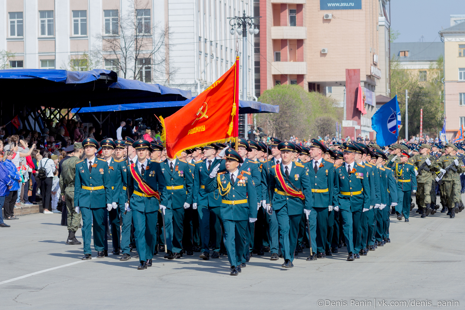 Parade in honor of Victory Day in Barnaul - My, Victory Day, Victory parade, Firework, Day of Remembrance, Barnaul, Longpost, May 9 - Victory Day