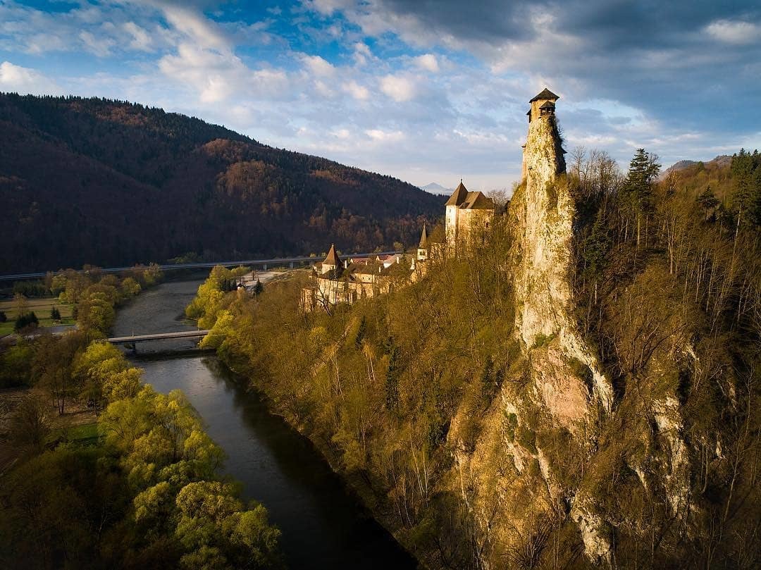 Orava city. - The photo, Lock, Landscape, Slovakia, Longpost